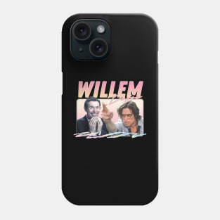 Willem Dafoe / Retro Aesthetic Original Fan Art Design Phone Case