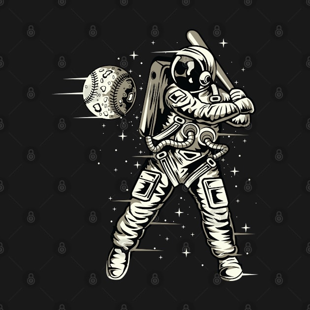 Astronaut Baseball by PaunLiviu