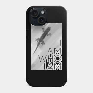 I am who I am (in black) Phone Case