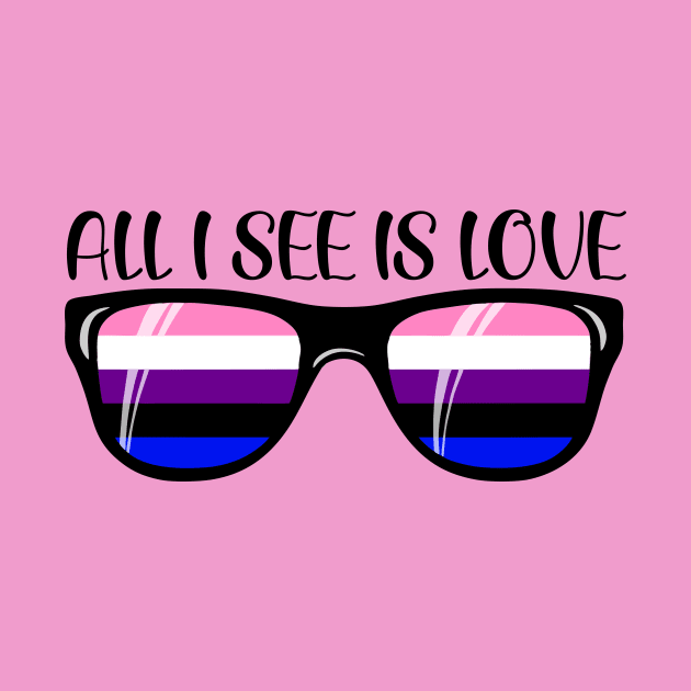 Genderfluid Sunglasses - Love by Blood Moon Design