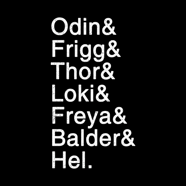 Norse Mythology Helvetica by VanHand