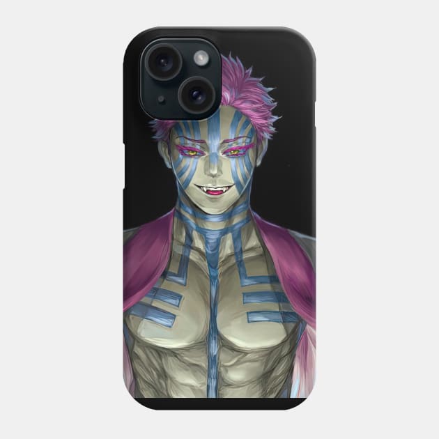 A Demon Akaza Phone Case by Valoka