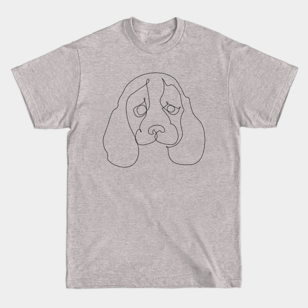 Discover One Line Beagle - Beagle - T-Shirt