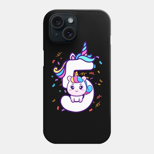 Cute Birthday Unicorn Phone Case by Wagum Std