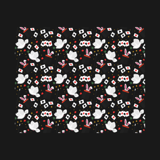 Magic Bunny Pattern T-Shirt