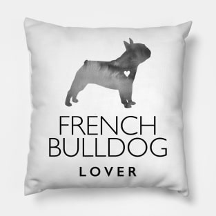 French Bull Dog Lover Gift - Ink Effect Silhouette Pillow