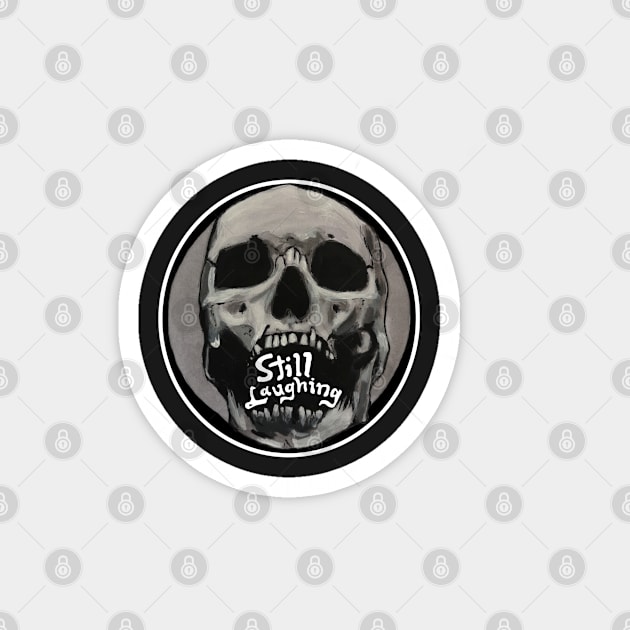 Skull Still Laughing Magnet by rob-cure