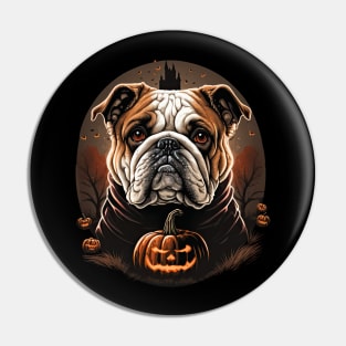 Halloween Bulldog Pin