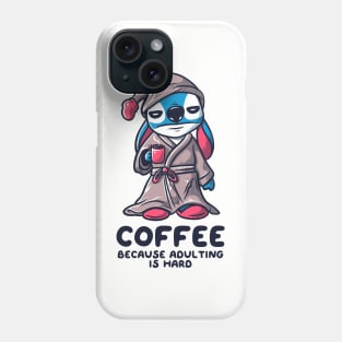 Coffee Because Adulting is Hard Funny Experiment Phone Case