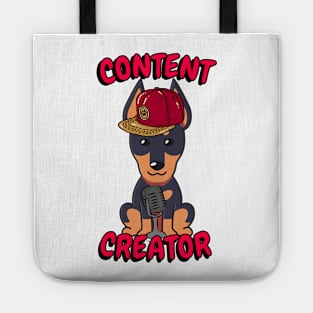 Cute guard dog is a content creator Tote