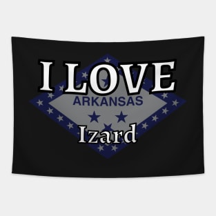 I LOVE Izard | Arkensas County Tapestry