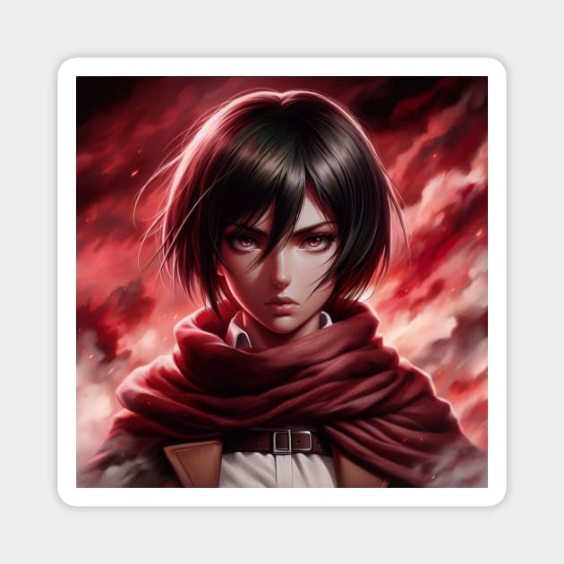 Mikasa Ackerman Magnet by AnimeArtisan