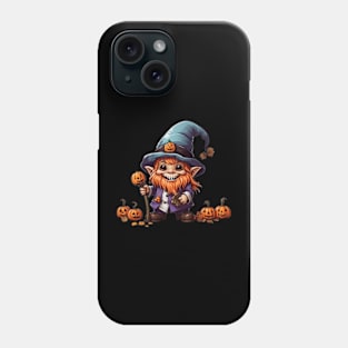 Crochet Scary Witchy Garden Halloween Gnome Pumpkin Decoration Phone Case