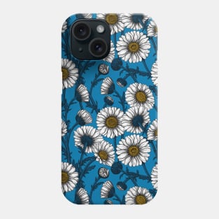 Daisies on blue Phone Case