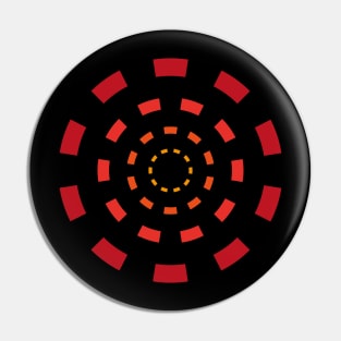 Orange and red concentric circles Pin