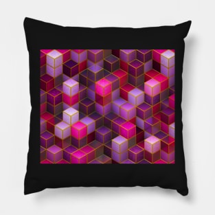 Cubic Shapes Pattern Pillow