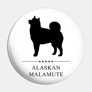 Alaskan Malamute Black Silhouette Pin