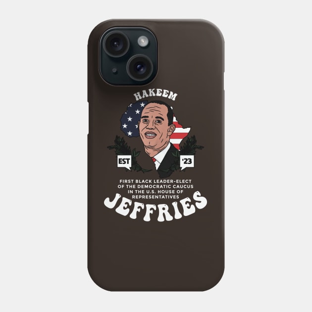 Hakeem Jeffries First Black Congressional Democrat House Leader Phone Case by Vive Hive Atelier