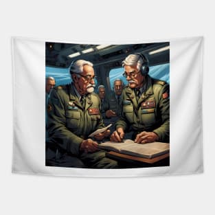 Pensioners as commercial aircrew Tapestry