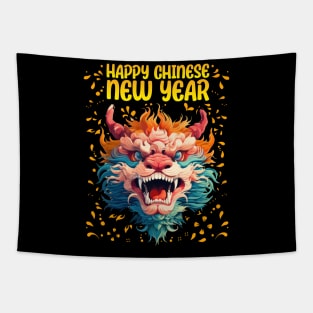 Majestic 2024 Dragon - Lunar New Year Celebration Design Tapestry