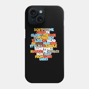 Unleash the Message: Grandmaster Flash Tribute Design with Wildstyle Block Letters Phone Case