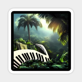 Piano in the jungle Magnet