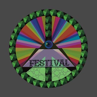 Festival of Music - green pyramids T-Shirt