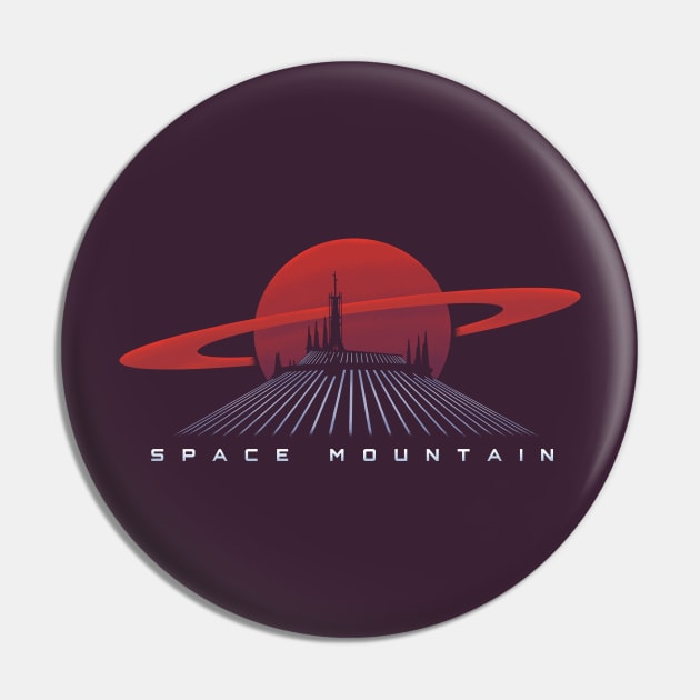 Space Mountain Pin by jaredBdesign