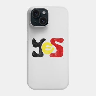 Yes to The Voice to Parliament Referendum Australia Aboriginal and Torres Straight Islander Phone Case