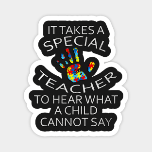 Autism Inspirational Quote Puzzle Support Hands Autistic Awareness Gifts Magnet