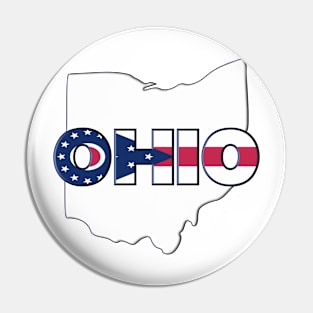 Ohio Colored State Letters Pin