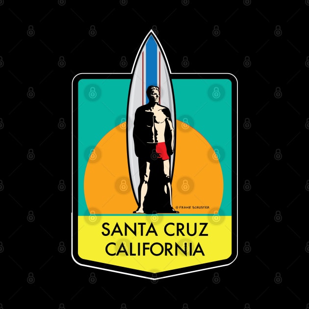 Santa Cruz Logo Surfer Statue by PauHanaDesign