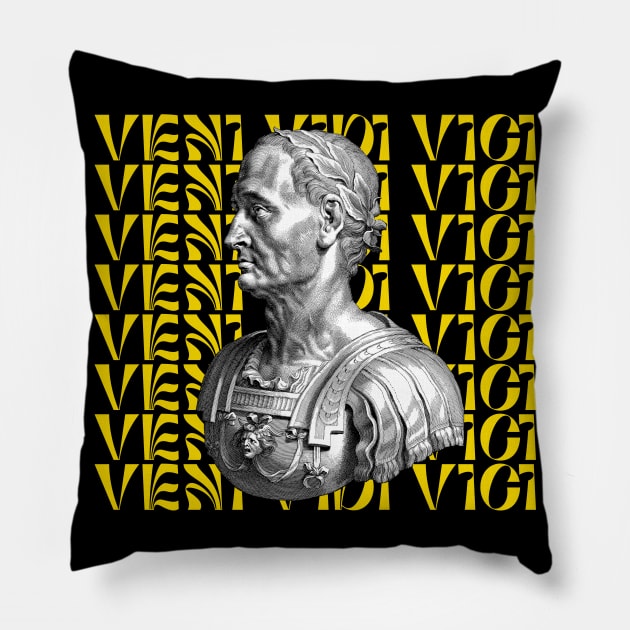 julius caesar Pillow by purplecrowshub