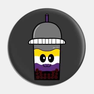 Non-Binary Boba Pin