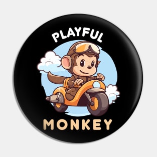 Funny Monkey Pin