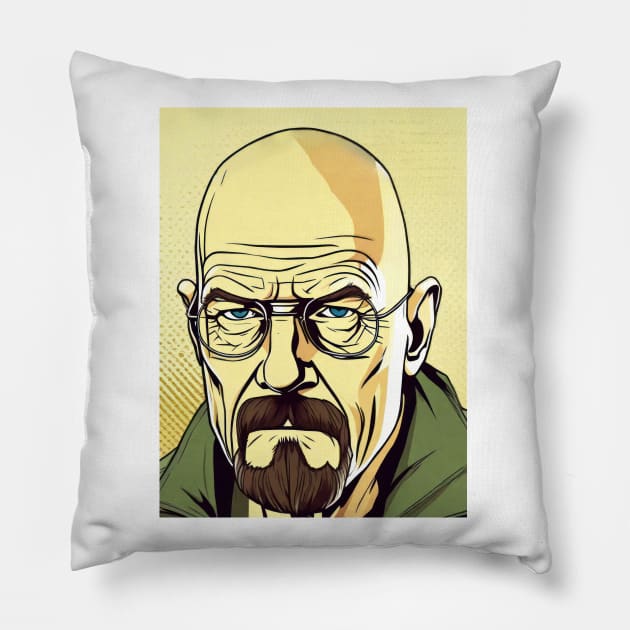 Walter White - Head Pillow by Buff Geeks Art