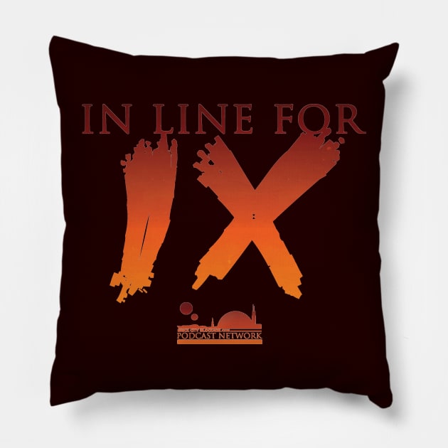 Brick City Blockade Podcast Network | In Line For IX Pillow by brickcityblockade