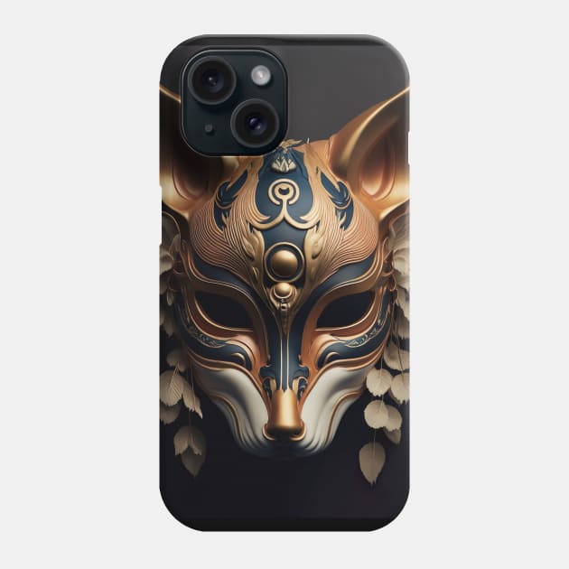 kitsune Japanese Mask v2 Phone Case by AstrAI