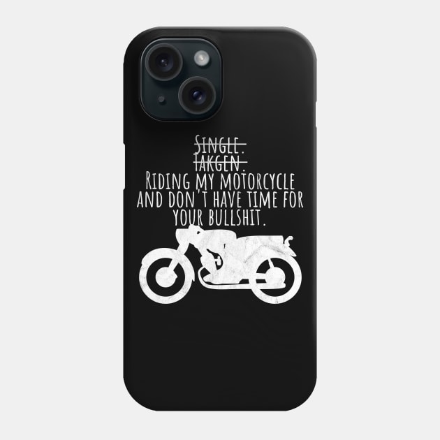 Motorcycle single taken riding Phone Case by maxcode