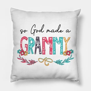 So God Made A Grammy Happy Mother's Day Pillow