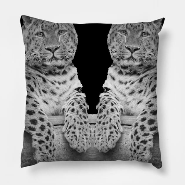 Two Leopards Pillow by mmuzanic