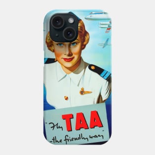 Fly TAA - Vintage Travel Poster Phone Case