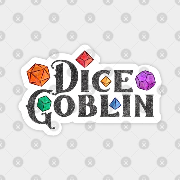 Dice Goblin Rainbow Dice Magnet by ViolaVixi