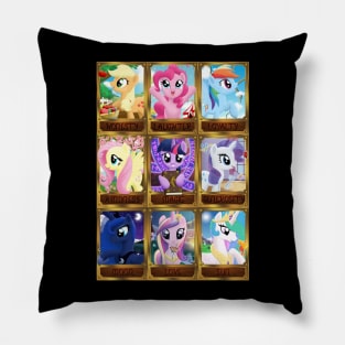 The Pony Elements - 80s toys Pillow