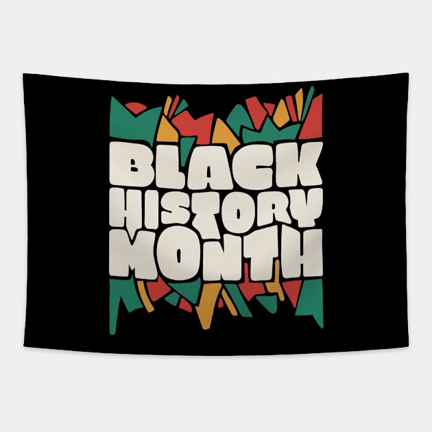 Black History Month Word Art Tapestry by SLAG_Creative