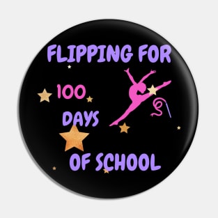 100 Days of School Shirt Girls Gymnastics 100 Days Shirt, Gymnastics 100 Days Shirt,Gymnastics Shirts Kids, Girls Gymnast Gifts Tumble Flip Pin