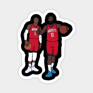 Russell Westbrook x James Harden Houston Rockets Tshirt Magnet