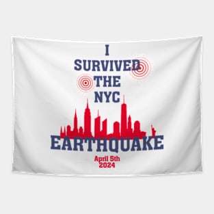 i survived the nyc earthquake Tapestry