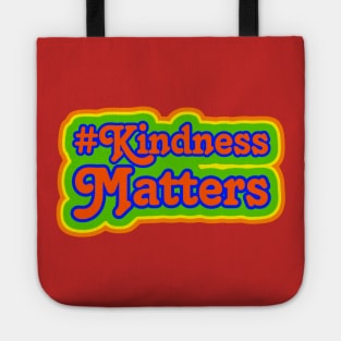 Retro Style Kindness Matters Hashtag Tote