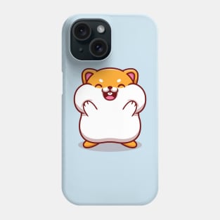 Cute Hamster Holding the Cheek Cartoon Phone Case